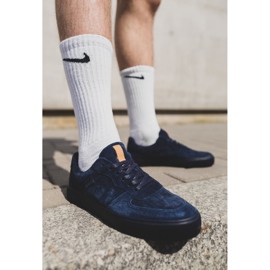 Muške tenisice Big Star Suede Navy Blue EE174363 mornarsko plava 1