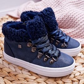 Dječje dječačke cipele Obuća za djevojčice Big Star Navy Blue EE374018 plava 2