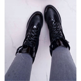 Ženske visoke čizme Black Trappers Nemtere crno 2