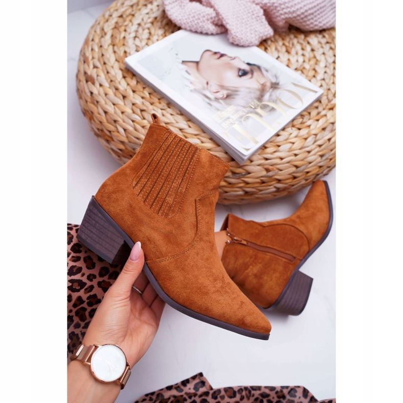 Camel Umberco ženske čizme na ravnu petu smeđa 1