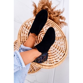 Ženske ravne čizme Maciejka proljetna koža crna 04091-57 1