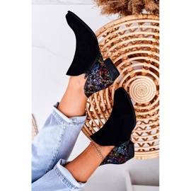 Ženske ravne čizme Maciejka proljetna koža crna 04091-57 2