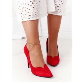 Ženske štikle Suede Red S.Barski Ziger crvena 1