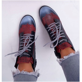 Ženske kožne čizme Maciejka Crne 03190 crna višebojan 2