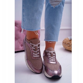 Ženske sportske cipele Bež Sergio Leone Ondar smeđa ružičasta 2