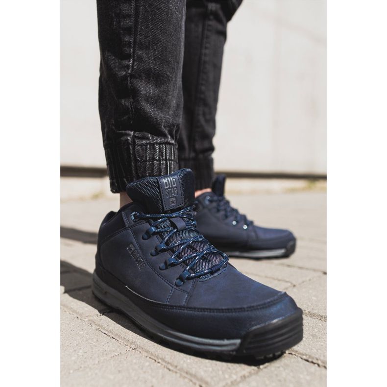 Treking cipele za mlade Big Star High Outdoor Navy Blue EE274817 plava 1