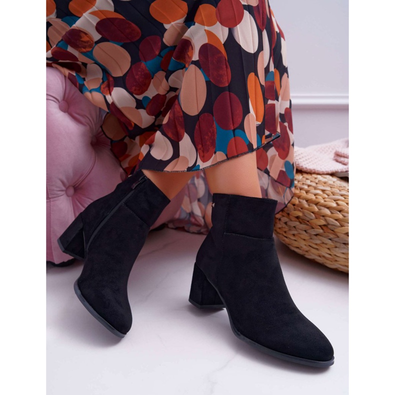 Ženske čizme na visoku petu Sergio Leone crne BT522 crno 2