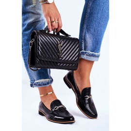 Ženske hlače Maciejka Lakirane mokasine crne 4099A-01 / 00-1 crna 1