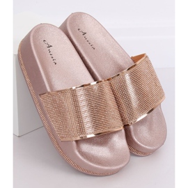 Šampanjac N-59 Papuče šampanjca na debelom potplatu višebojan žuta boja 1