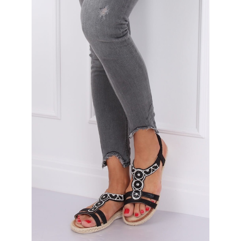 Crne espadrile sandale CO-78 Black crna 1