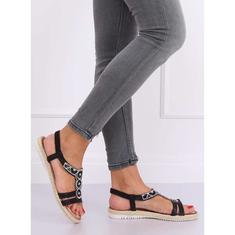 Crne espadrile sandale CO-78 Black crna 2