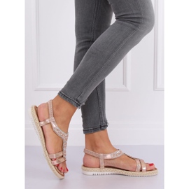 Sandale espadrile sa šampanjcem CO-78 Šampanjac ružičasta 2