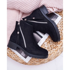 SEA Ženske čizme Topla antilop Dva klizača Crna Ohoo 1