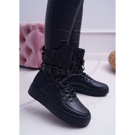 Ženske sportske cipele Crni pojasevi od potresa crno 1