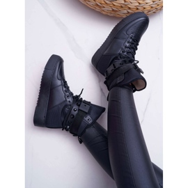 Ženske sportske cipele Crni pojasevi od potresa crno 4