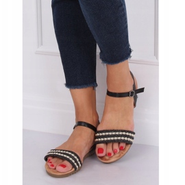 Crne ženske sandale HT-68 Black crno 1