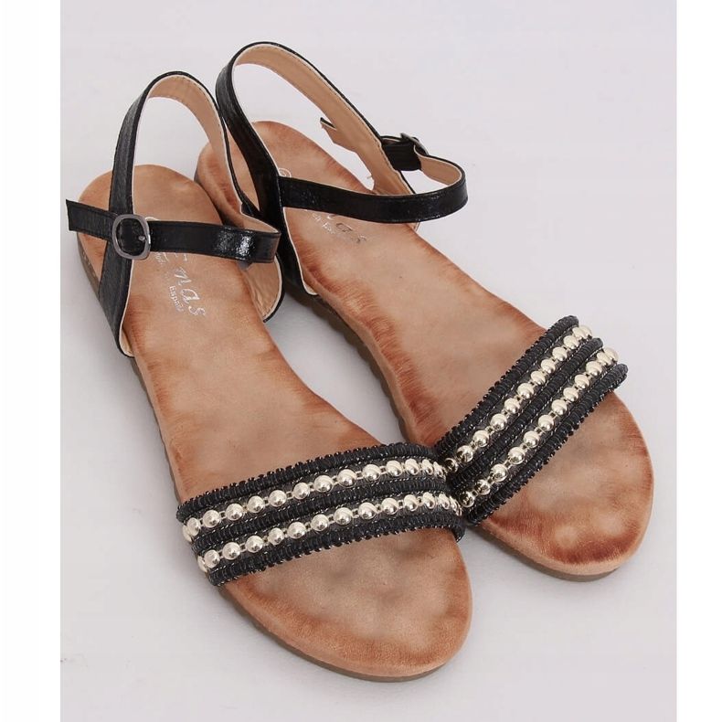 Crne ženske sandale HT-68 Black crna 2