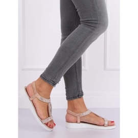 Ženske sandale sa šampanjcem 127-89 Šampanjac ružičasta 1