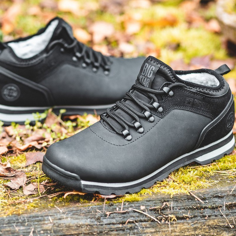 Muške cipele za planinarenje Big Star Black EE174444 crno 2