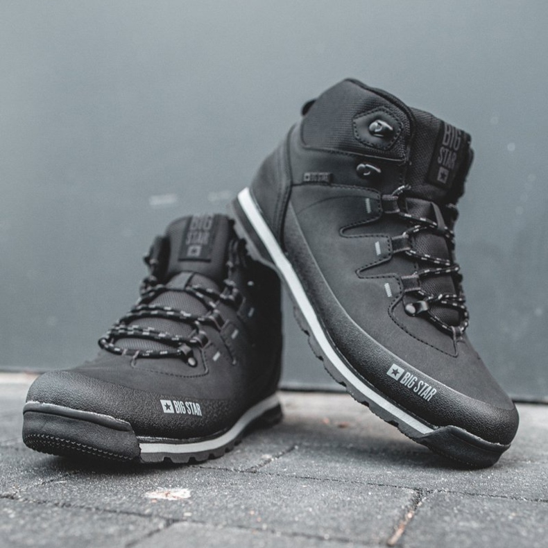 Muške cipele za planinarenje Big Star Black EE174437 crno 2