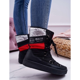 Ženske crne tople čizme za snijeg s krznom Big Star EE274656 crna 2