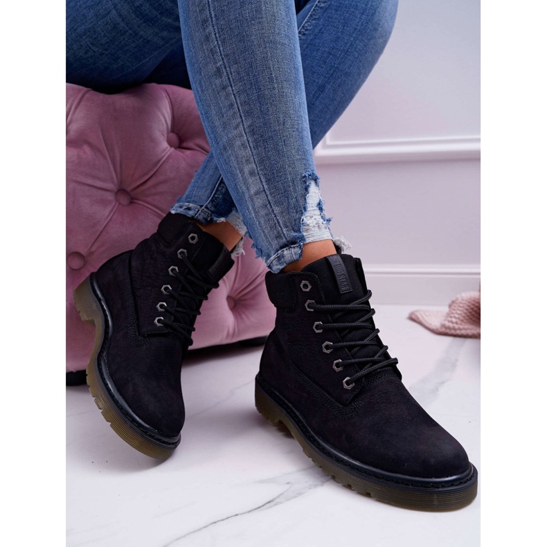 Ženske čizme Trappers Big Star Black EE274014 crna 1