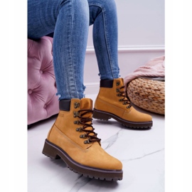 Ženske čizme Trappers Big Star Camel EE274035 smeđa 1