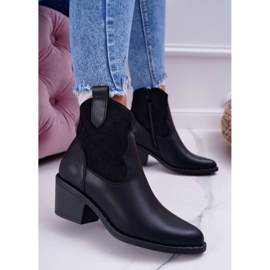 S.Barski Ženske crne kaubojske čizme Barski 30-20 crno 2