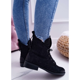 S.Barski Ženske visoke čizme Crna antilop Barski 75-13 crno 2