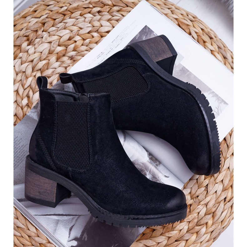 Ženske čizme na visoku petu Sergio Leone crne Br BT702 crna 1