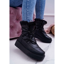 FRGIV Ženske čizme za snijeg s krznom Crna Calma crno 1