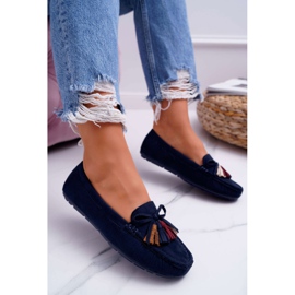 Ženske mokasine Suede Navy Blue S.Barski A199 Mohabe tamnoplava 1