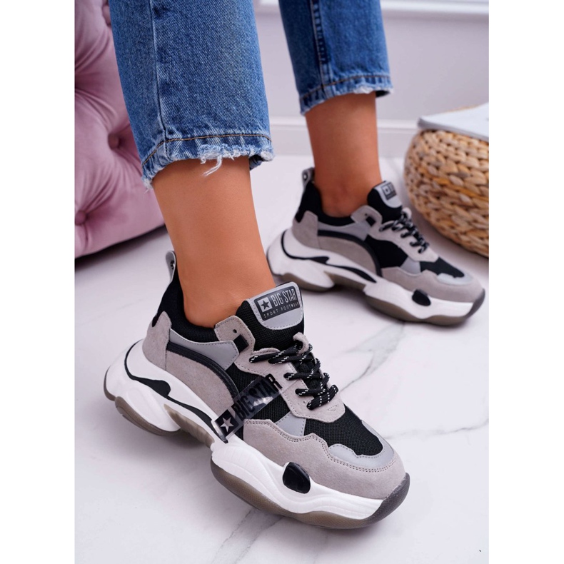 Ženske sportske cipele Big Star Daniel Lopez Grey FF274427 siva 1