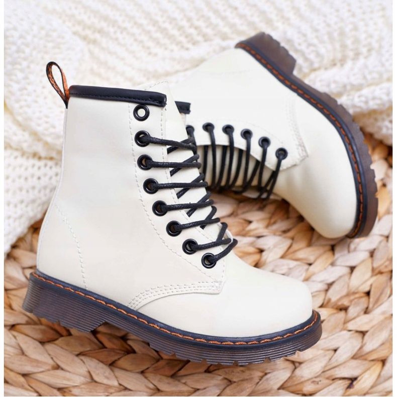 FRROCK Dječje tople čizme s patentnim zatvaračem, fosforescentno bijele boje bijela 2