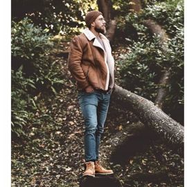 Muške kožne čizme Big Star Camel EE174227 smeđa 2