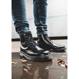 Muške čizme za planinarenje Kožne Big Star crne EE174268 crno 1