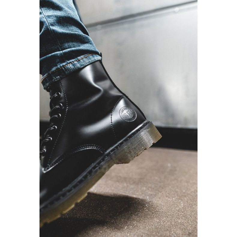 Muške čizme za planinarenje Kožne Big Star crne EE174268 crna 2