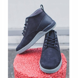 Muške čizme kožne Big Star crne EE174197 crno 2