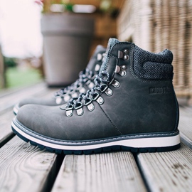 Muške čizme Trappers Big Star Grey EE174405 siva 2