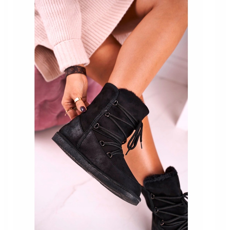 HAN Ženske čizme za snijeg s krznom Crna Ilana 2