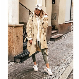 SEA Ženske sportske cipele s debelim potplatom bež Cardamon 1