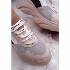 SEA Ženske sportske cipele s debelim potplatom bež Cardamon 2