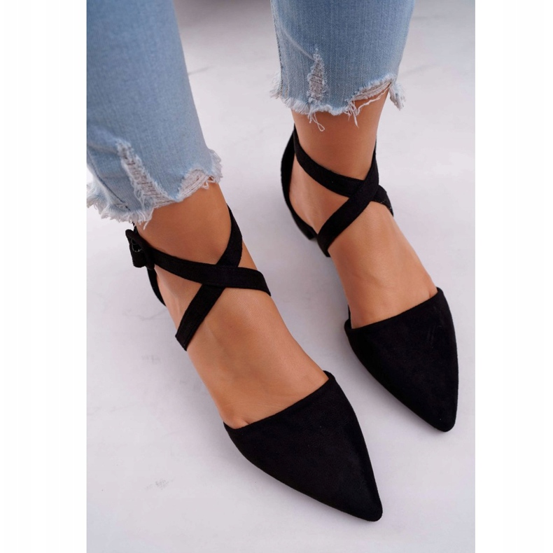 PS1 Ženske balerinke od antilopa u Spitz Black Vontare crna 2