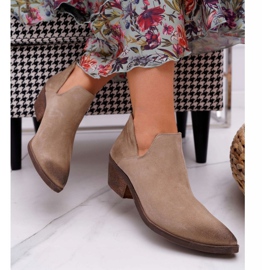 Nicole Ženske čizme bež proljetna koža Anabella 2