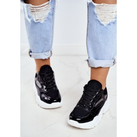 BUGO Ženske sportske cipele lakirane crne Wenson crna 2