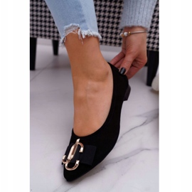 Nicole Ženske crne antilop balerinke Portes crno 1