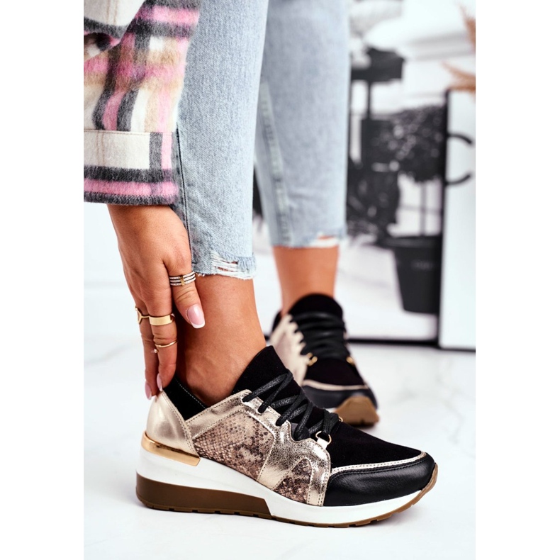 Nicole Ženske tenisice Zlatna prirodna koža Coledo zlatni 2