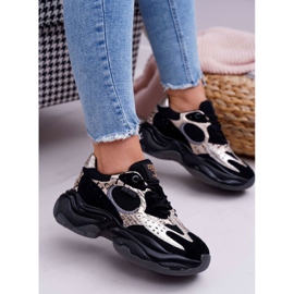 Ženske sportske cipele Big Star Daniel Lopez crno -zlatne FF274A524 žuta boja 1