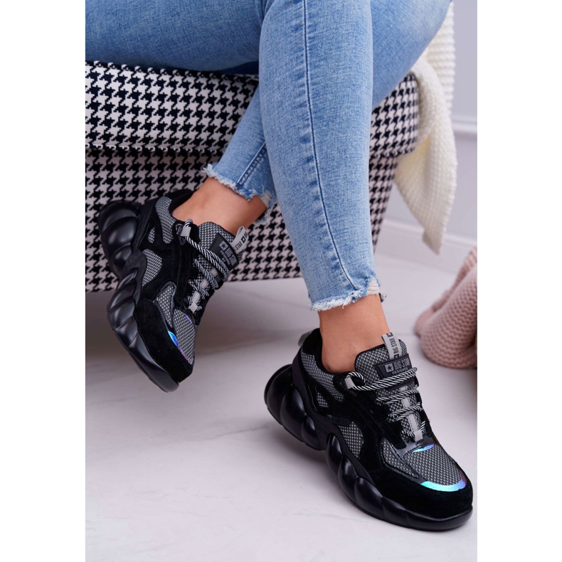 Ženske sportske cipele Big Star by Daniel Lopez Crna Siva FF274A553 crno 2