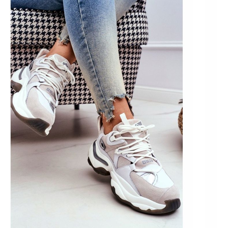 Ženske sportske cipele Big Star by Daniel Lopez White FF274A576 bijela 2